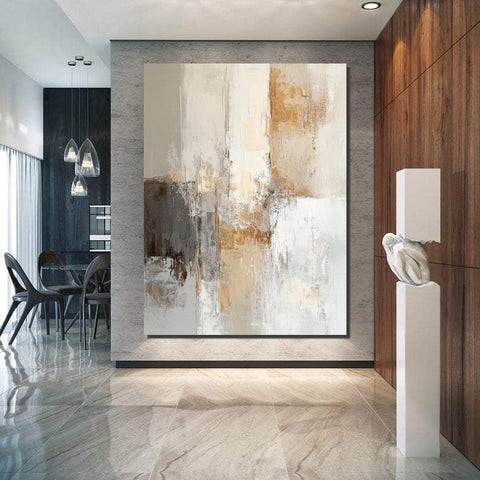 Modern Artwork, Large Canvas Painting, Contemporary Wall Painting, Living Room Wall Painting, Acrylic Painting for Dining Room-Grace Painting Crafts
