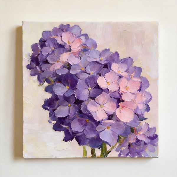 Hand Painted Canvas Art, A Bunch of Blooming Purple forget-me-nots, Still Life Painting, Small Canvas Artwork, Original Flower Paintings, Buy Small Paintings Online-Grace Painting Crafts
