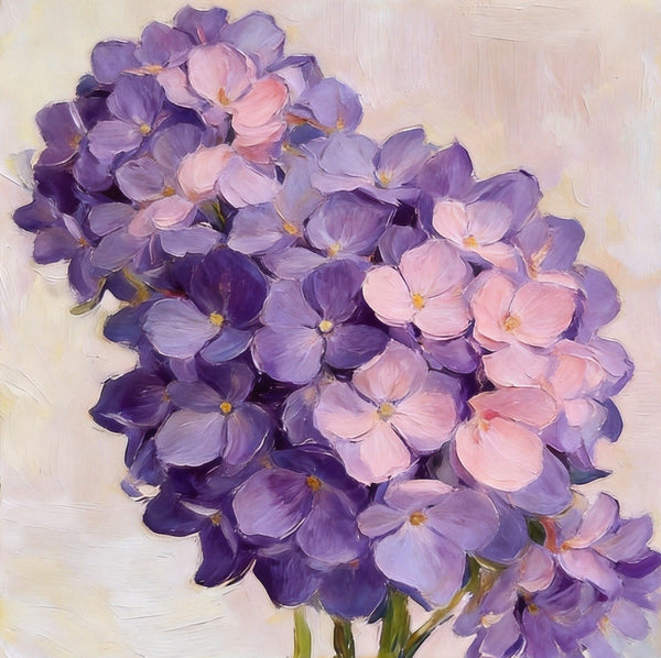 Hand Painted Canvas Art, A Bunch of Blooming Purple forget-me-nots, Still Life Painting, Small Canvas Artwork, Original Flower Paintings, Buy Small Paintings Online-Grace Painting Crafts
