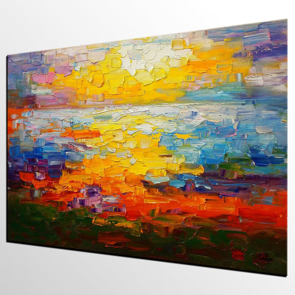 Large Canvas Art, Abstract Painting, Impasto Art, Canvas Oil Painting, Custom Extra Large Painting-Grace Painting Crafts