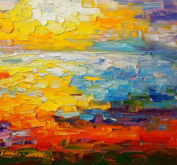 Large Canvas Art, Abstract Painting, Impasto Art, Canvas Oil Painting, Custom Extra Large Painting-Grace Painting Crafts