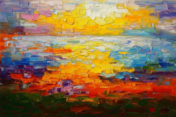 Large Canvas Art, Abstract Painting, Impasto Art, Canvas Oil Painting, Custom Extra Large Painting-Grace Painting Crafts