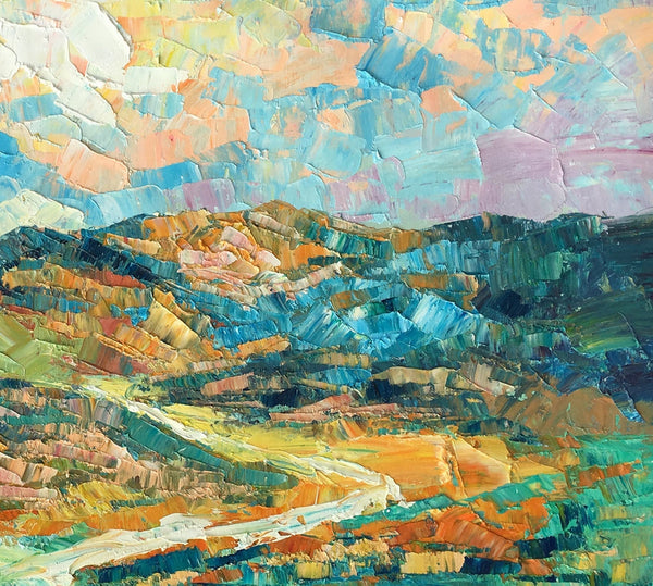 Landscape Painting, Autumn Mountain Painting, Original Wall Art, Custom Canvas Art, Original Artwork, Canvas Painting, Oil Painting-Grace Painting Crafts