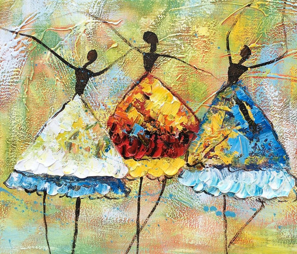Canvas Painting for Living Room, Abstract Acrylic Painting, Ballet Dancer Painting, Acrylic Painting for Sale, Modern Wall Art Painting, Custom Art-Grace Painting Crafts
