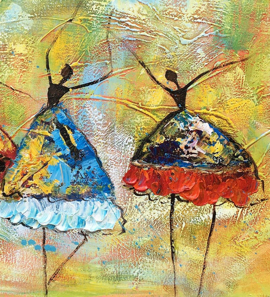 Canvas Painting for Living Room, Abstract Acrylic Painting, Ballet Dancer Painting, Acrylic Painting for Sale, Modern Wall Art Painting, Custom Art-Grace Painting Crafts