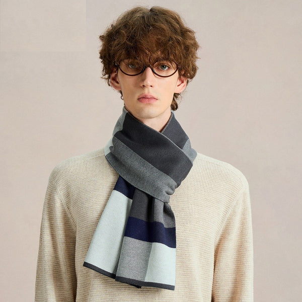 Men's Winter Scarves, Business Casual Scarf for Men, Formal Men Scarf Styles, Long Wool Man Scarf, Fashion Men Scarf, Unique Gifts for Men, Men's Wool Scarf Winter-Grace Painting Crafts