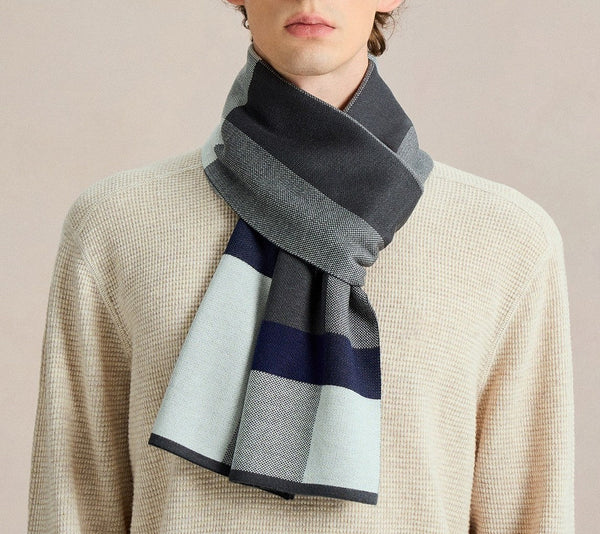 Men's Winter Scarves, Business Casual Scarf for Men, Formal Men Scarf Styles, Long Wool Man Scarf, Fashion Men Scarf, Unique Gifts for Men, Men's Wool Scarf Winter-Grace Painting Crafts