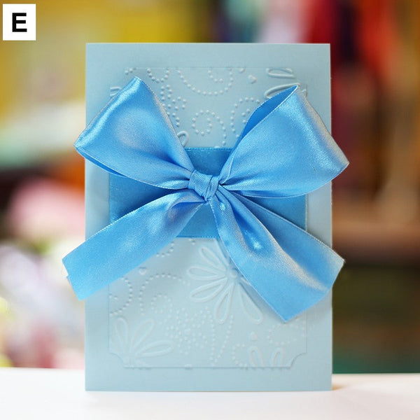 Unique Anniversary Greeting Card to Lovers, Beautiful Valentine's Day Greeting Card, Creative Birthday Greeting Card, Bowknot Greeting Cards, Original Handmade Wedding Greeting Card-Grace Painting Crafts