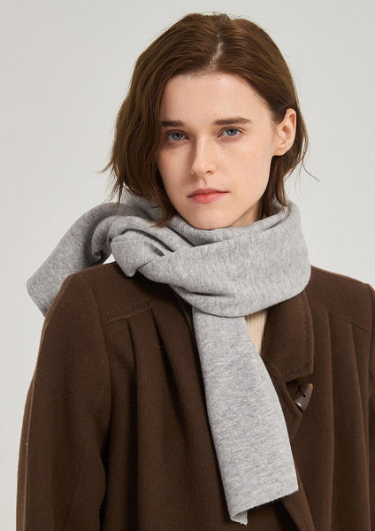 Casual Scarf for Women, Birthday Gift for Girl, Modern Wool Scarf for Women, Gray Soft Cashmere Scarf for Women, Cold Weather Scarves, Winter Wool Scarf-Grace Painting Crafts