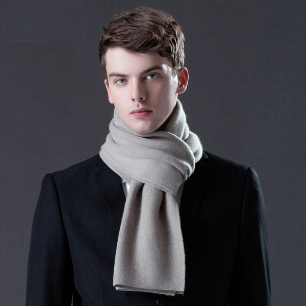 Business Wool Scarf for Gentleman, Men's Winter Scarf, Thick Wool Scarf for Men, Formal Men Scarf Styles, Modern Casual Scarf Men, Men's Wool Scarf Winter-Grace Painting Crafts