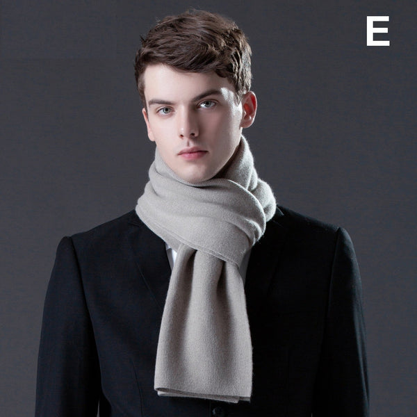 Men's Winter Scarf, Thick Wool Scarf for Men, Formal Men Scarf Styles, Business Wool Scarf for Gentleman, Modern Casual Scarf Men, Men's Wool Scarf Winter-Grace Painting Crafts