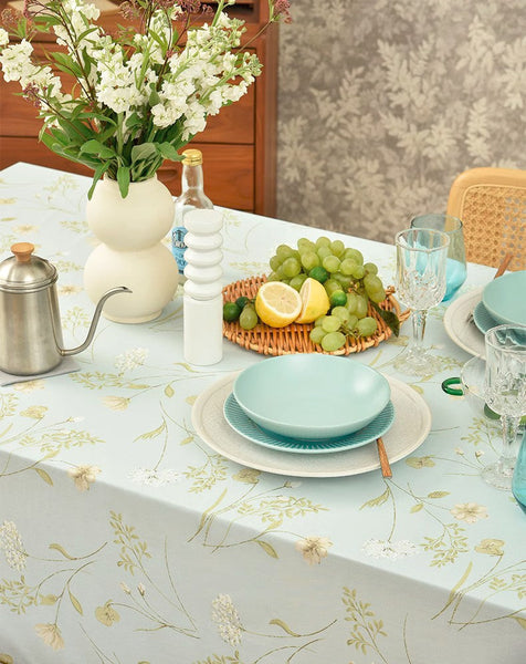 Farmhouse Table Cloth, Wedding Tablecloth, Large Rectangle Tablecloth for Dining Room Table, Rectangular Table Covers for Kitchen, Square Tablecloth for Coffee Table-Grace Painting Crafts