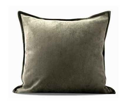 Large Green Square Modern Throw Pillows for Couch, Large Throw Pillow for Interior Design, Contemporary Modern Sofa Pillows, Simple Decorative Throw Pillows-Grace Painting Crafts