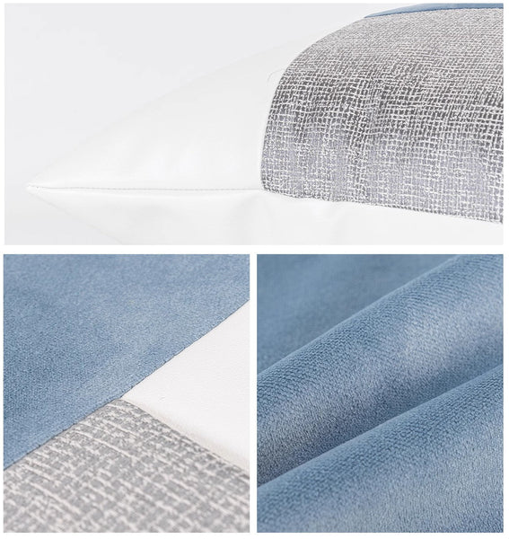 Sky Blue Abstract Contemporary Throw Pillow for Living Room, Modern Sofa Throw Pillows, Large Decorative Throw Pillows for Couch-Grace Painting Crafts