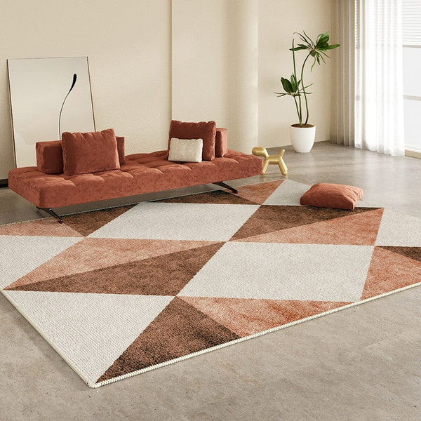 Modern Rugs for Living Room, Modern Area Rugs under Sofa, Abstract Contemporary Rugs for Bedroom, Dining Room Floor Rugs, Modern Carpets for Office-Grace Painting Crafts