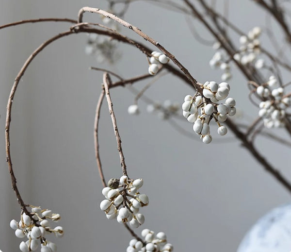 Dried Chinese Tallow Tree Twigs, Natural Decorations, 30 Inch Dried Long Twigs, Flower Arrangement, Handmade Artificial Flower, Natural Dried Branches-Grace Painting Crafts