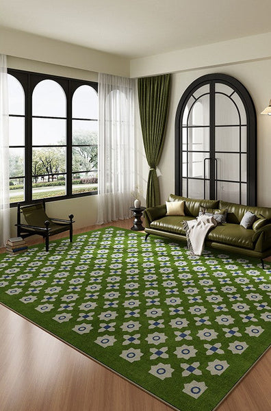 Minimalist Modern Rugs for Bedroom, Colorful Absract Rugs for Living Room, Mid Century Modern Rugs, Colorful Geometric Rugs for Dining Room-Grace Painting Crafts