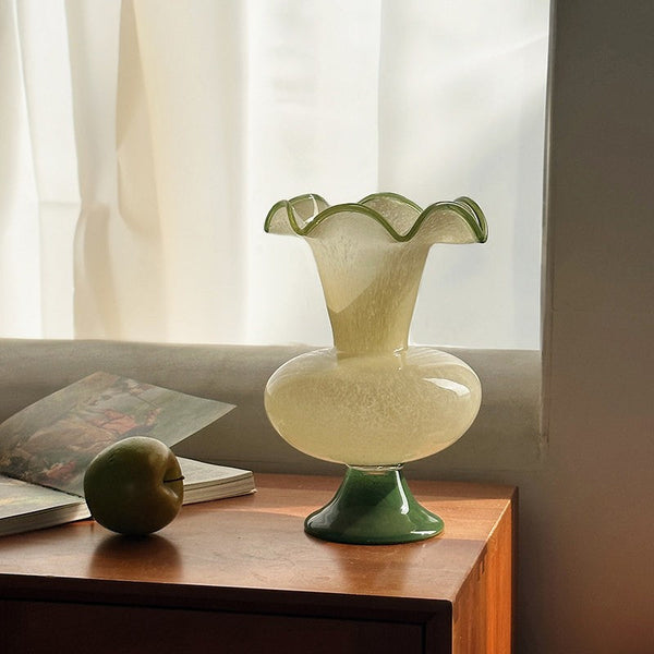 Vintage Glass Flower Vases, Water Holding Flower Vases, Bouquet Flower Vase, Glass Bud Vases, Modern Glass Vases for Flowers-Grace Painting Crafts