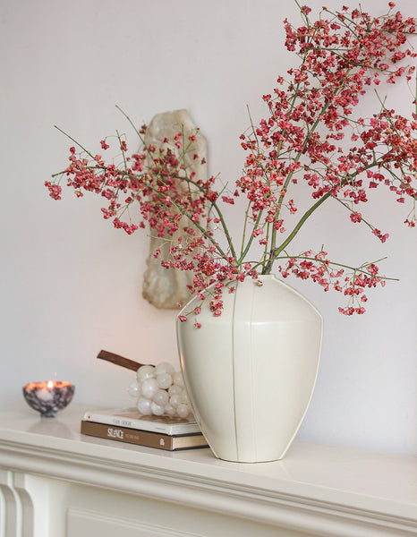 Large Contemporary Vases on Dining Table, Handmade Modern Flower Vase, Centerpiece Ceramic Bouquet Vases, Porcelain Vases for Modern Home Decor-Grace Painting Crafts