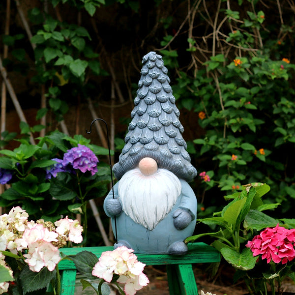 Garden Figure Sculpture Statues, Gnome Statue for Garden Ornaments, Garden Decoration Ideas, Villa Courtyard Decor, Outdoor Garden Decoration-Grace Painting Crafts