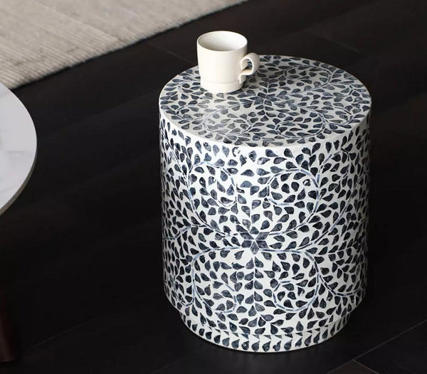Portable Casual Side Table, Contemporary Round Side Table, Creative Coffee Table, Bedside Small Side Table, Shell Small Sofa Side Table, Contemporary Side Table-Grace Painting Crafts