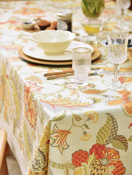 Extra Large Rectangle Tablecloth for Dining Room Table, Country Farmhouse Tablecloth, Square Tablecloth for Round Table, Rustic Table Covers for Kitchen-Grace Painting Crafts