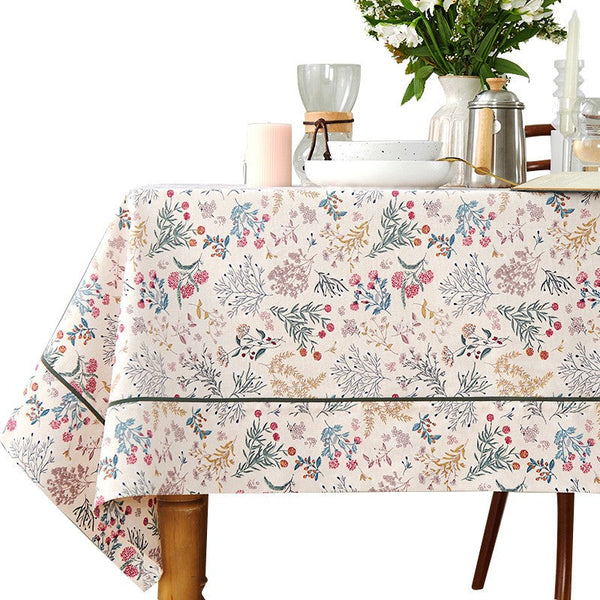 Large Rectangle Tablecloth for Dining Room Table, Rustic Table Covers for Kitchen, Country Farmhouse Tablecloth, Square Tablecloth for Round Table-Grace Painting Crafts
