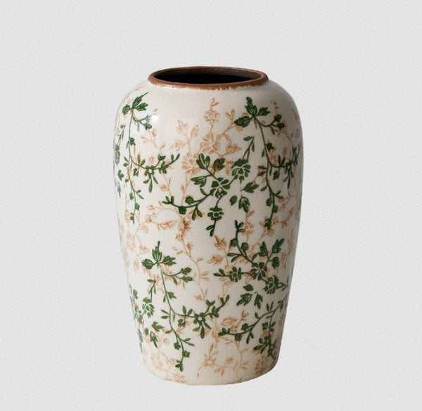 Ceramic Bouquet Vases, Porcelain Flower Vases, Rustic Flower Vases on Table, Dining Table Centerpiece, Handmade Water Holding Flower Vase-Grace Painting Crafts