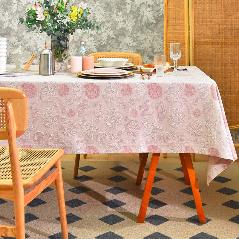 Square Tablecloth for Round Table, Cotton Rectangular Table Covers for Kitchen, Modern Dining Room Table Cloths, Farmhouse Table Cloth, Wedding Tablecloth-Grace Painting Crafts