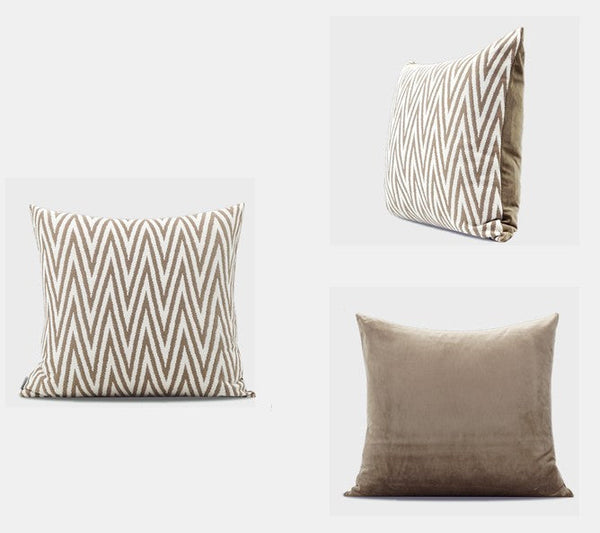 Geometric Modern Throw Pillows for Couch, Large Modern Throw Pillow for Interior Design, Contemporary Modern Sofa Pillows, Simple Decorative Throw Pillows-Grace Painting Crafts