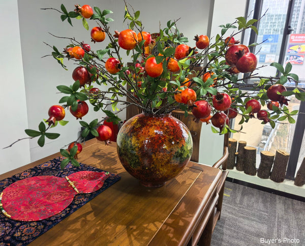 Large Pottery Flower Vases, Handmade Water Holding Flower Vases, Modern Bouquet Flower Vases, Centerpiece on Dining Table, Flower Vase on Table-Grace Painting Crafts