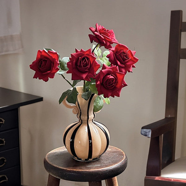 Creative Modern Vases for Living Room, Flower Vases on Table, Modern Glass Flower Vases, Glass Flower Vases, Handmade Glass Bud Vases-Grace Painting Crafts
