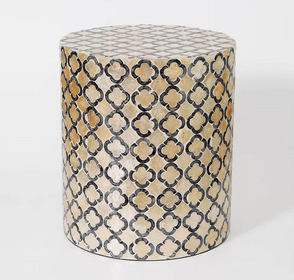Contemporary Bedside Table, Bedside Small Side Table, Creative Coffee Table, Contemporary Side Table, Modern Side Table, Small End Table, Portable Casual Side Table, Shell Small Sofa Side Table-Grace Painting Crafts