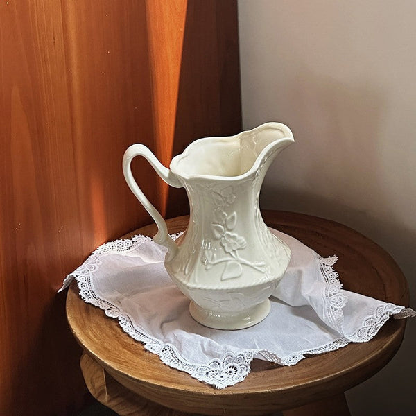 Small Flower Vases on Table, Rustic Porcelain Flower Vases, Ceramic Bud Vases, Handmade Water Holding Flower Vases-Grace Painting Crafts