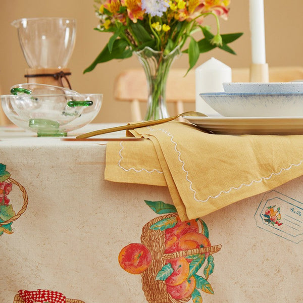 Extra Large Modern Table Cloths for Dining Room, Kitchen Rectangular Table Covers, Square Tablecloth for Round Table, Wedding Tablecloth, Farmhouse Cotton Table Cloth-Grace Painting Crafts