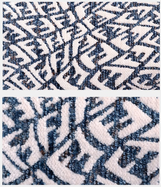 Modern Pillows for Couch, Blue Decorative Throw Pillows for Living Room, Decorative Pillow Covers, Large Modern Sofa Cushion-Grace Painting Crafts