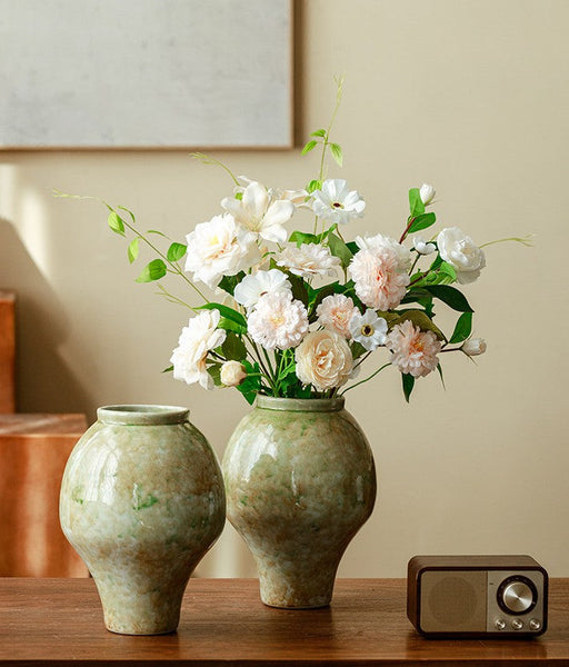 Centerpiece Ceramic Bud Vases, Porcelain Flower Vases, Flower Vases on Table, Handmade Water Holding Flower Vase-Grace Painting Crafts