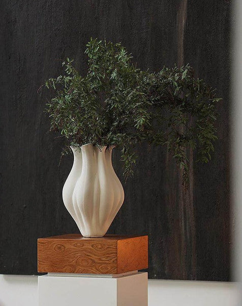 Unique Handmade Modern Flower Vase, Large Porcelain Vases for Modern Home Decor, Centerpiece Ceramic Bouquet Vases, Contemporary Vases on Dining Table-Grace Painting Crafts