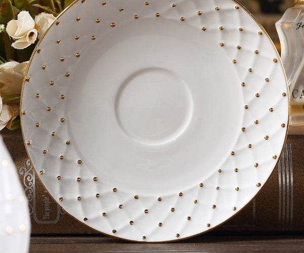 Elegant Ceramic Tea Cups, Unique Tea Cups and Saucers in Gift Box as Birthday Gift, Beautiful British Tea Cups, Creative Bone China Porcelain Tea Cup Set-Grace Painting Crafts