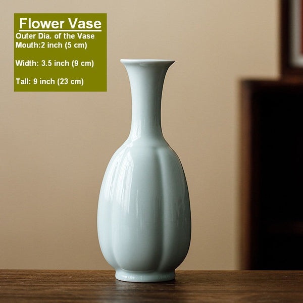Ceramic Bud Vases, Handmade Water Holding Flower Vase, Small Flower Vases on Table, Rustic Porcelain Flower Vases-Grace Painting Crafts