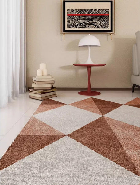 Modern Rugs for Living Room, Modern Area Rugs under Sofa, Abstract Contemporary Rugs for Bedroom, Dining Room Floor Rugs, Modern Carpets for Office-Grace Painting Crafts