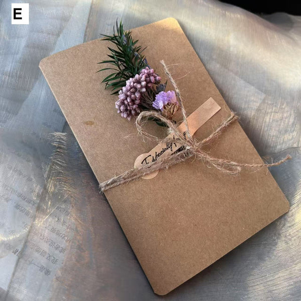 Wedding Greeting Card, Unique Anniversary Greeting Card, Creative Birthday Greeting Card, Beautiful Valentine's Day Greeting Card, Original Handmade Dried Flower Greeting Cards-Grace Painting Crafts