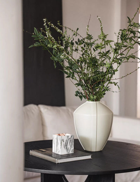 Large Contemporary Vases on Dining Table, Handmade Modern Flower Vase, Centerpiece Ceramic Bouquet Vases, Porcelain Vases for Modern Home Decor-Grace Painting Crafts