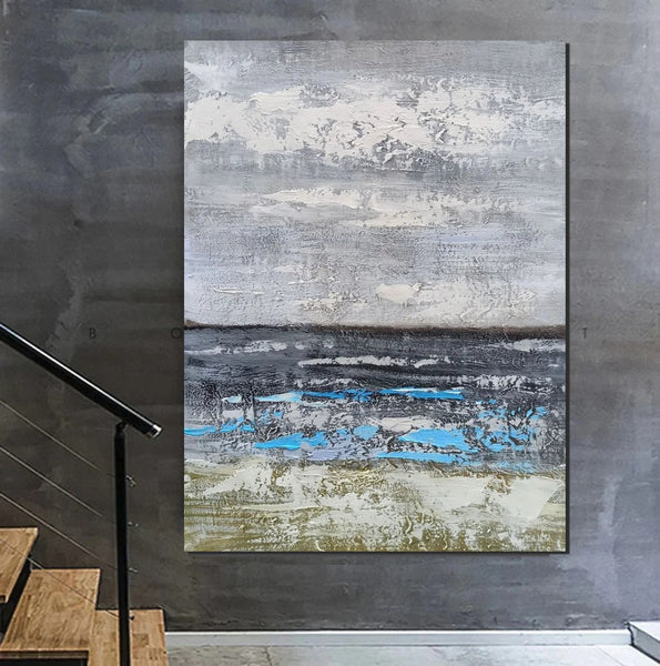 Living Room Acrylic Wall Art Ideas, Buy Art Online, Modern Abstract Paintings, Abstrct Acrylic Paintings, Heavy Texture Canvas Art-Grace Painting Crafts