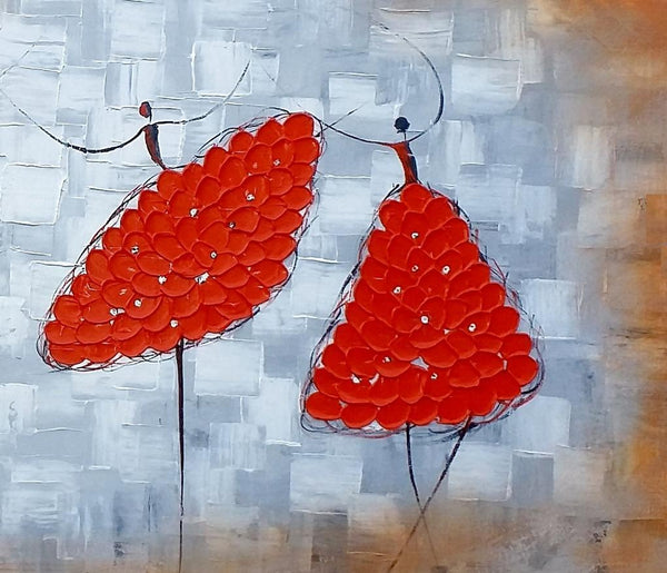 Modern Canvas Painting for Sale, Impasto Painting, Acrylic Abstract Painting, Ballet Dancer Painting, Modern Paintings, Paintings for Dining Room-Grace Painting Crafts