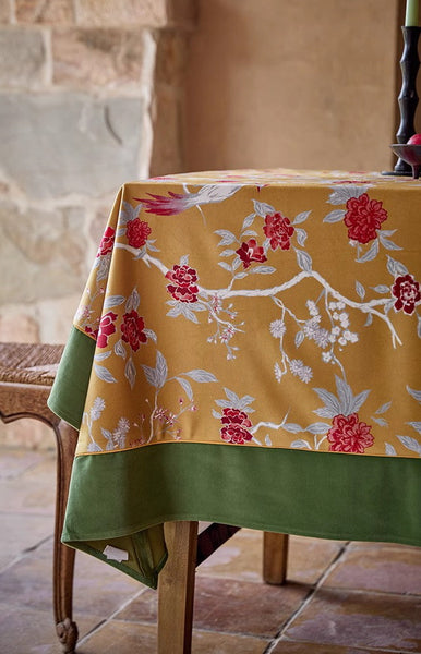 Farmhouse Table Cloth, Dining Room Flower Table Cloths, Large Square Tablecloth for Round Table, Extra Large Rectangular Table Covers for Kitchen-Grace Painting Crafts