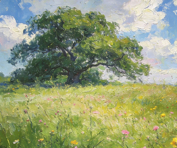 Hand Painted Canvas Art, The Wild in Full Bloom of Spring, Original Wall Paintings, Original Artwork Small Paintings, Small Landscape Paintings, On Canvas Small Paintings-Grace Painting Crafts