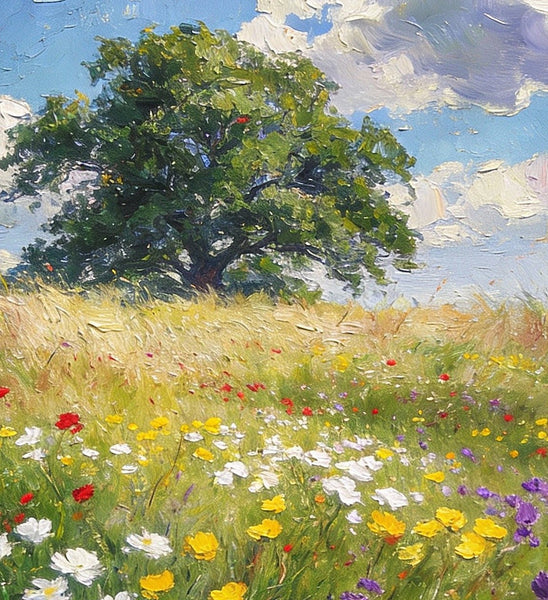 On Canvas Small Paintings, Spring Awakens the Wild, Hand Painted Canvas Art, Small Landscape Paintings, Original Oil Paintings, Small Wall Art Paintings-Grace Painting Crafts