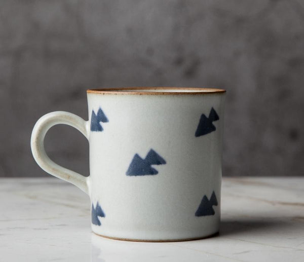 Cappuccino Coffee Mug, Handmade Pottery Coffee Cup, Large Capacity Coffee Cup, Pottery Tea Cup-Grace Painting Crafts