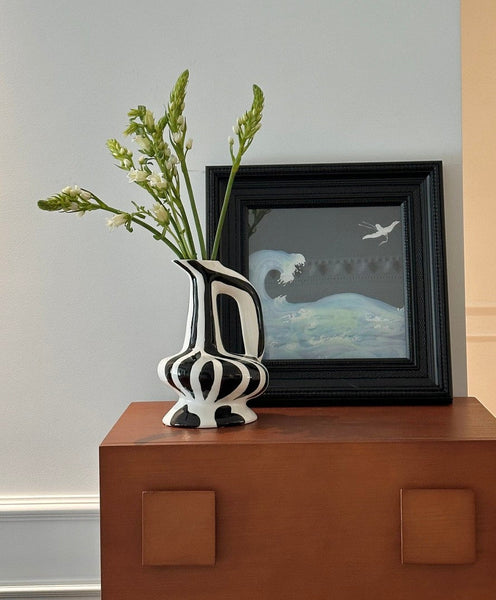 Porcelain Bud Vases, Handmade Water Holding Flower Vases, Modern Ceramic Flower Vases, Small Flower Vases on Table-Grace Painting Crafts
